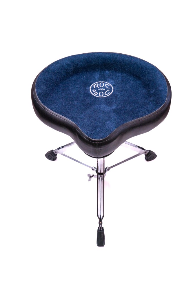 ROC-N-SOC Nitro Gas Drum Throne with Original Saddle, Blue