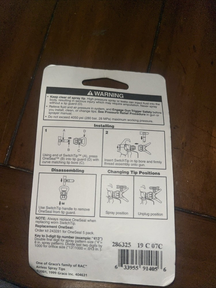 Graco RAC 5 SwitchTip 286325