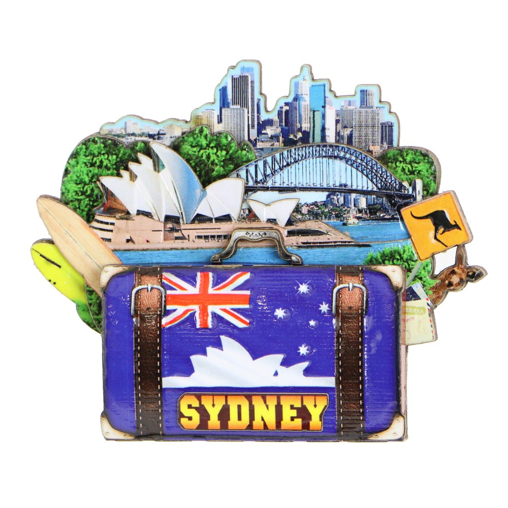 3D Sydney Magnet Wooden