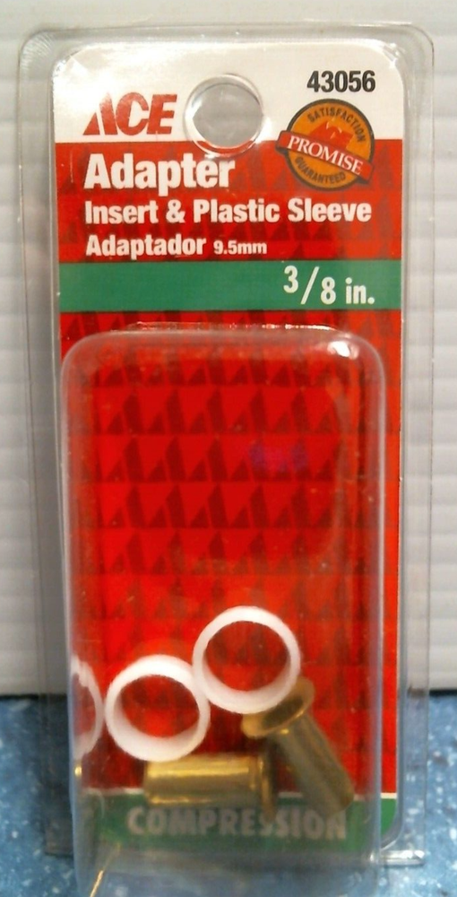 ACE Adapter Insert & Plastic Sleeve, 3/8", (43056) FS