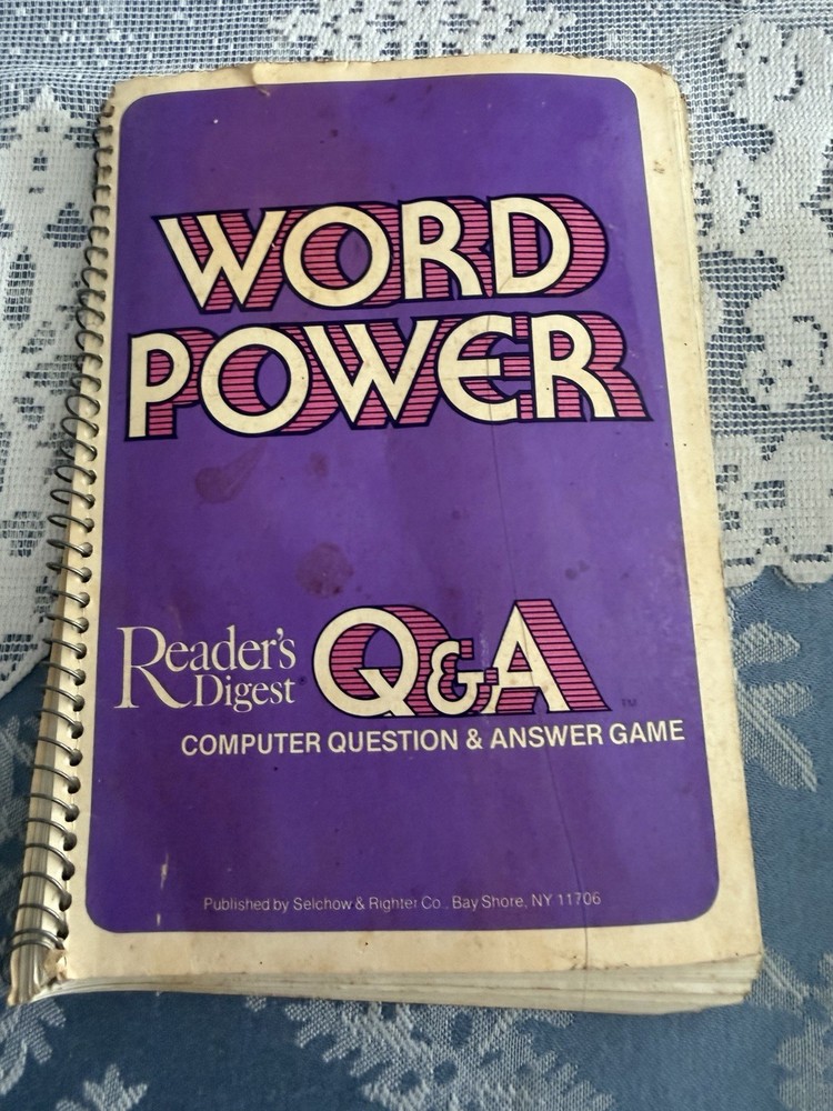Vintage Reader's Digest Q & A Computer Question & Answer Game 1980