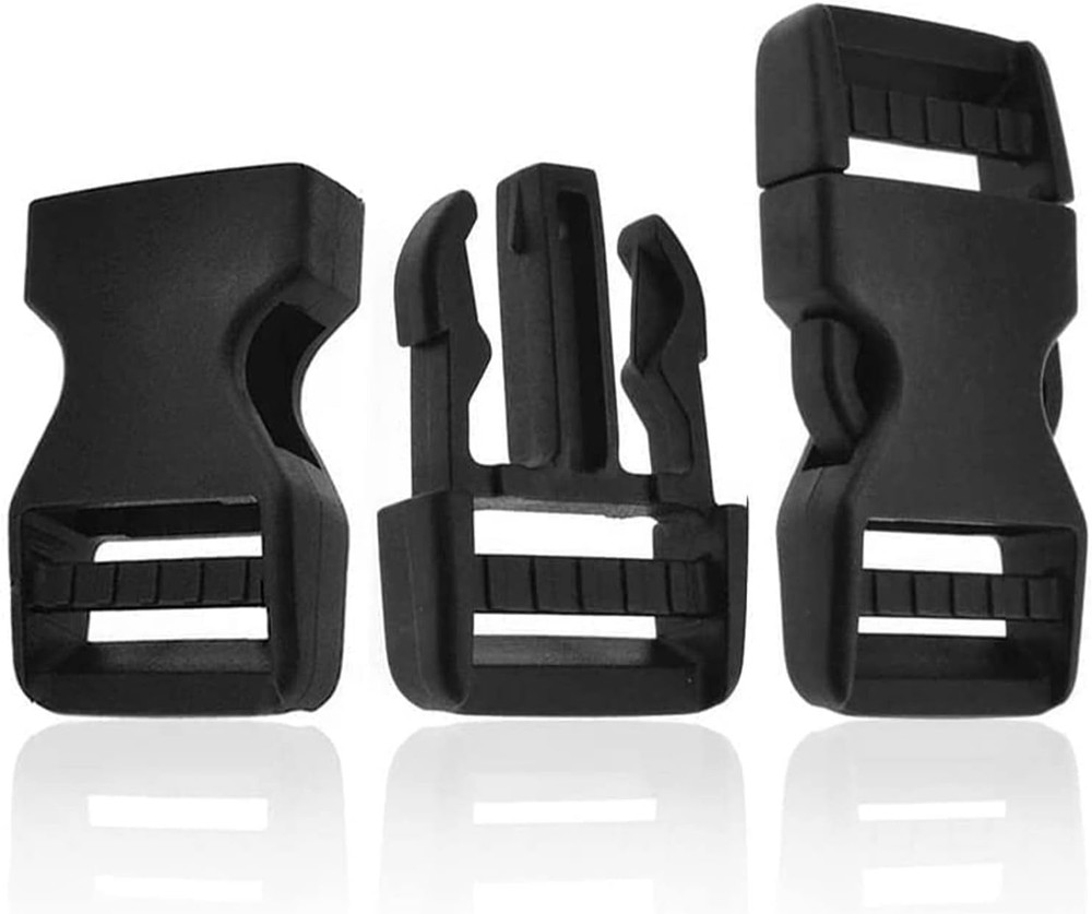 1" Quick Release Buckles Heavy Duty Plastic Snap Clips for Nylon Strap