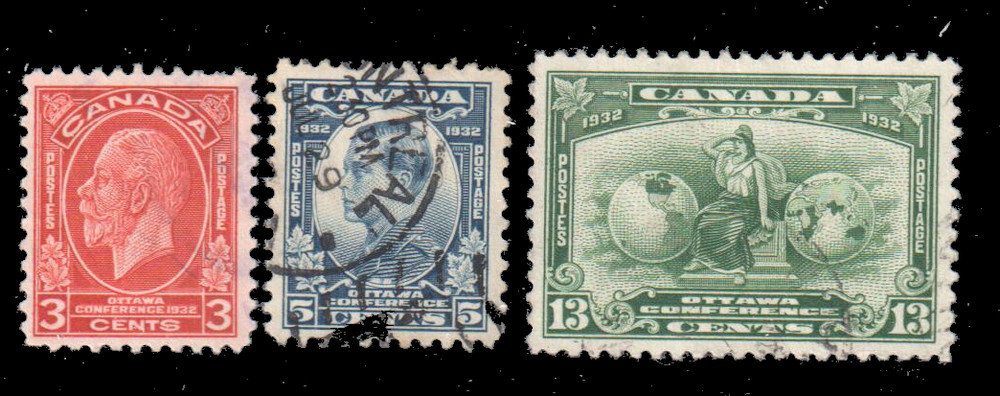 Canada Scott 192-94 Used SCV $8.75