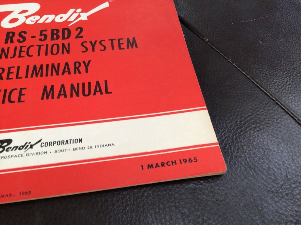 Bendix RS-5BD2 Fuel Injection Operation & Service Manual