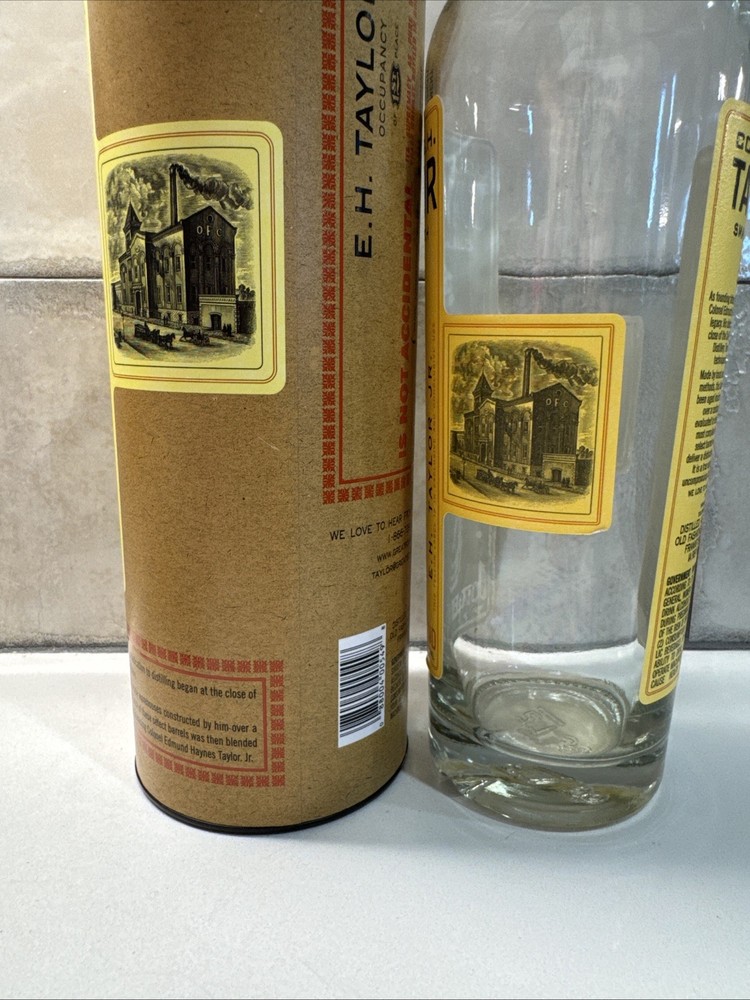 Colonel E.H. Taylor Jr Small Batch Bottle-in-Bond Bourbon –Tube & Empty Bottle