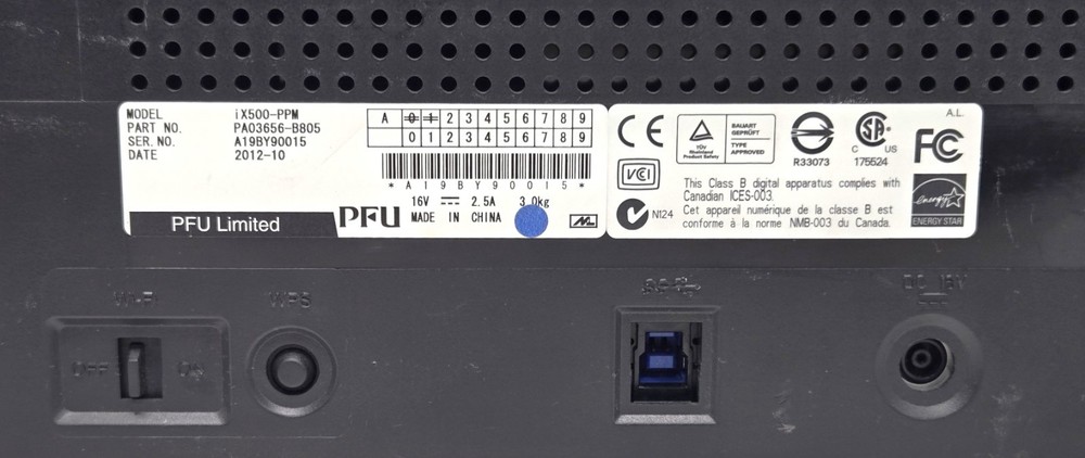 Fujitsu ScanSnap iX500 Wireless Image Scanner for PC & Mac Tested Working