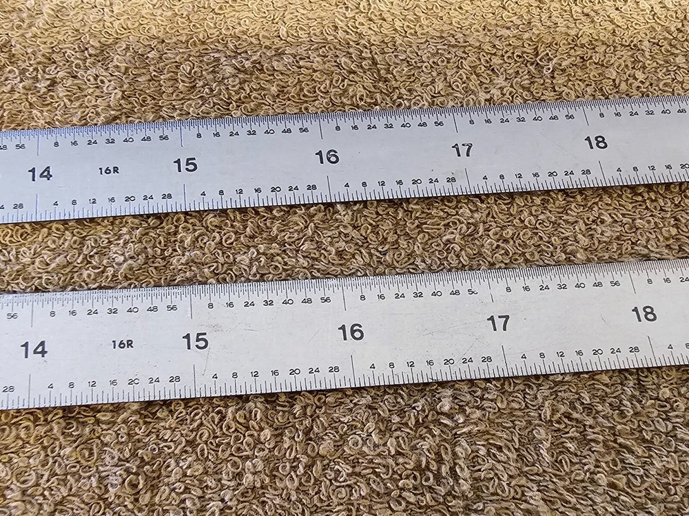 2 Pec 24" 16R Double Sided Drafting Spring Ruler Rule 32 64 100 50ths