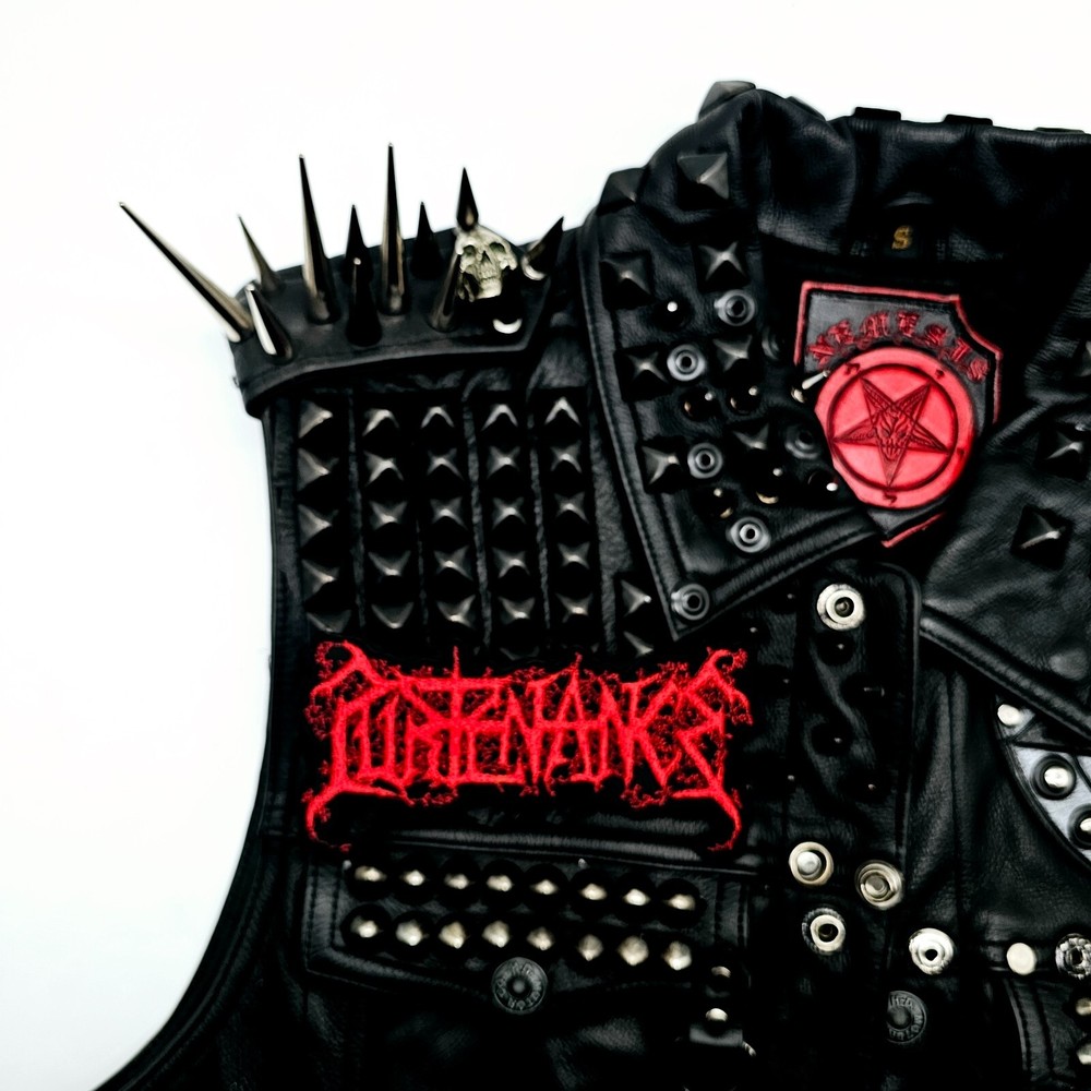 PURTENANCE RED LOGO (shaped border) EMBROIDERED PATCH