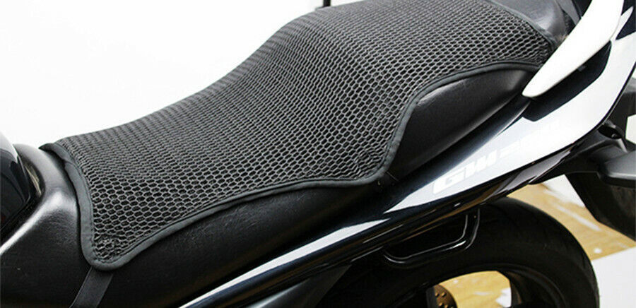 Cooling Motorcycle Seat Cover 3D Mesh Protector Cushion Breathable Sunscreen Mat