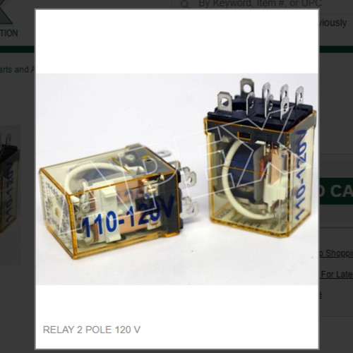 RELAY 2 POLE 120 V #1011448-65