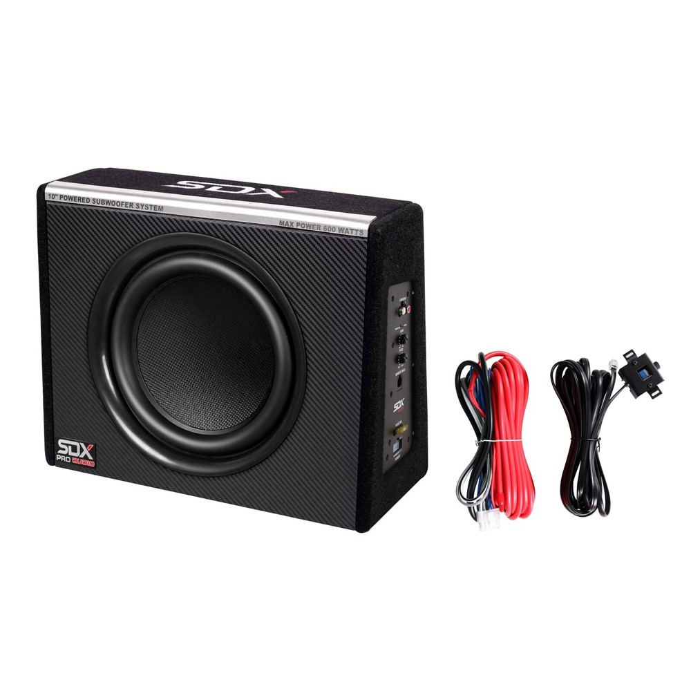 SDX Audio 10” Compact Active Subwoofer System Amplifier Preload Subwoofer