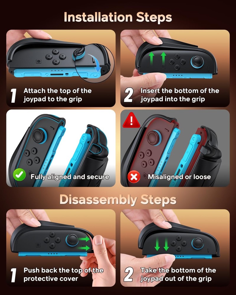 Switch 2 Protective Case with Kickstand, FYOUNG Dockable for 2, Black