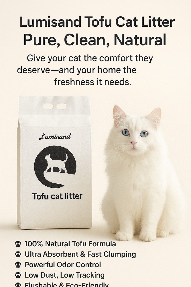 Lumisand Tofu Cat Litter —100% Natural · Low Dust Multi-Pack Options