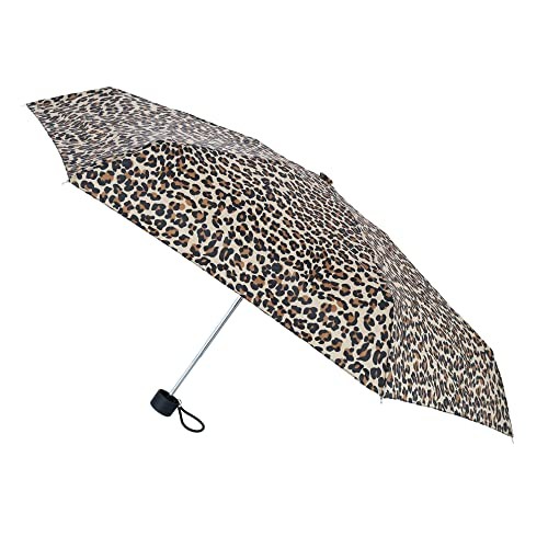 Mini Manual Open Close Umbrella With Neverwet Leopard Spot - 8407
