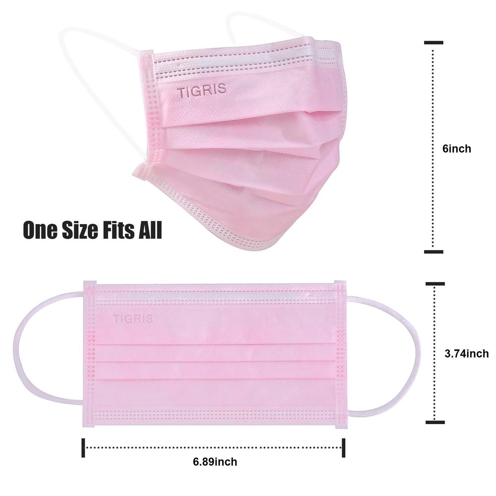 Disposable Face Masks by Vastmed 3-Ply, Earloop Style