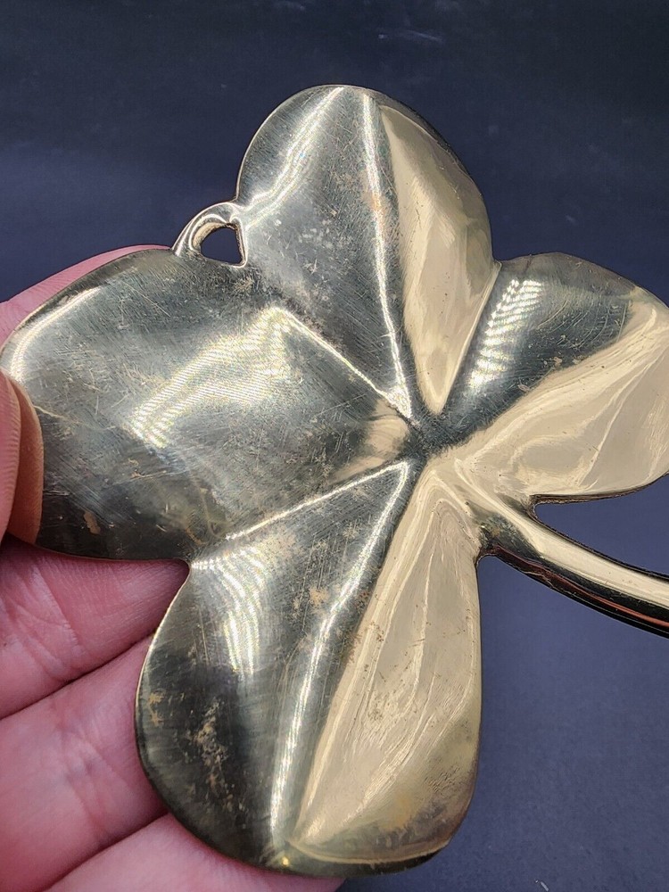 GATCO Solid Brass Shamrock Paperweight