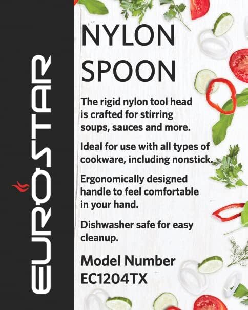 EUROSTAR Nonstick Cooking Tools, Black (SPOON)