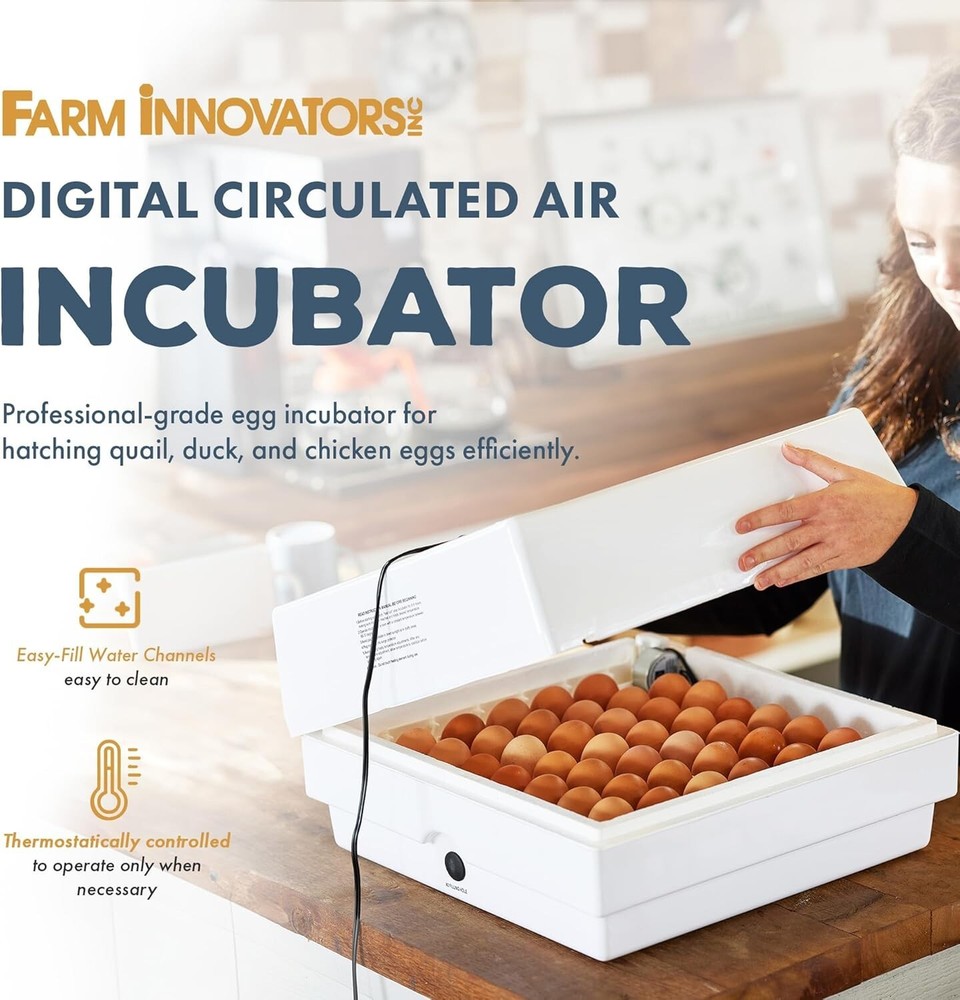Automatic Egg Incubator with 360-Degree Viewing - Perfect for 41 Eggs Hatching