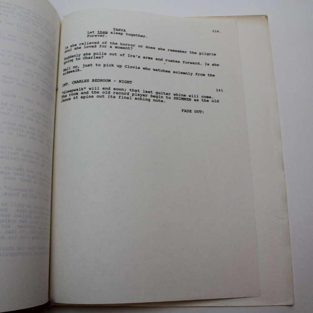 SLEEPWALKERS / Stephen King 1991 Movie Script Screenplay, supernatural creatures