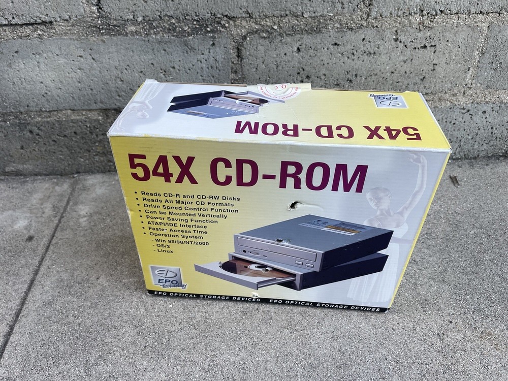 EPO 54X CD Rom Drive Supports Multi Read Function Version 1.32 2002 NEW OPENED
