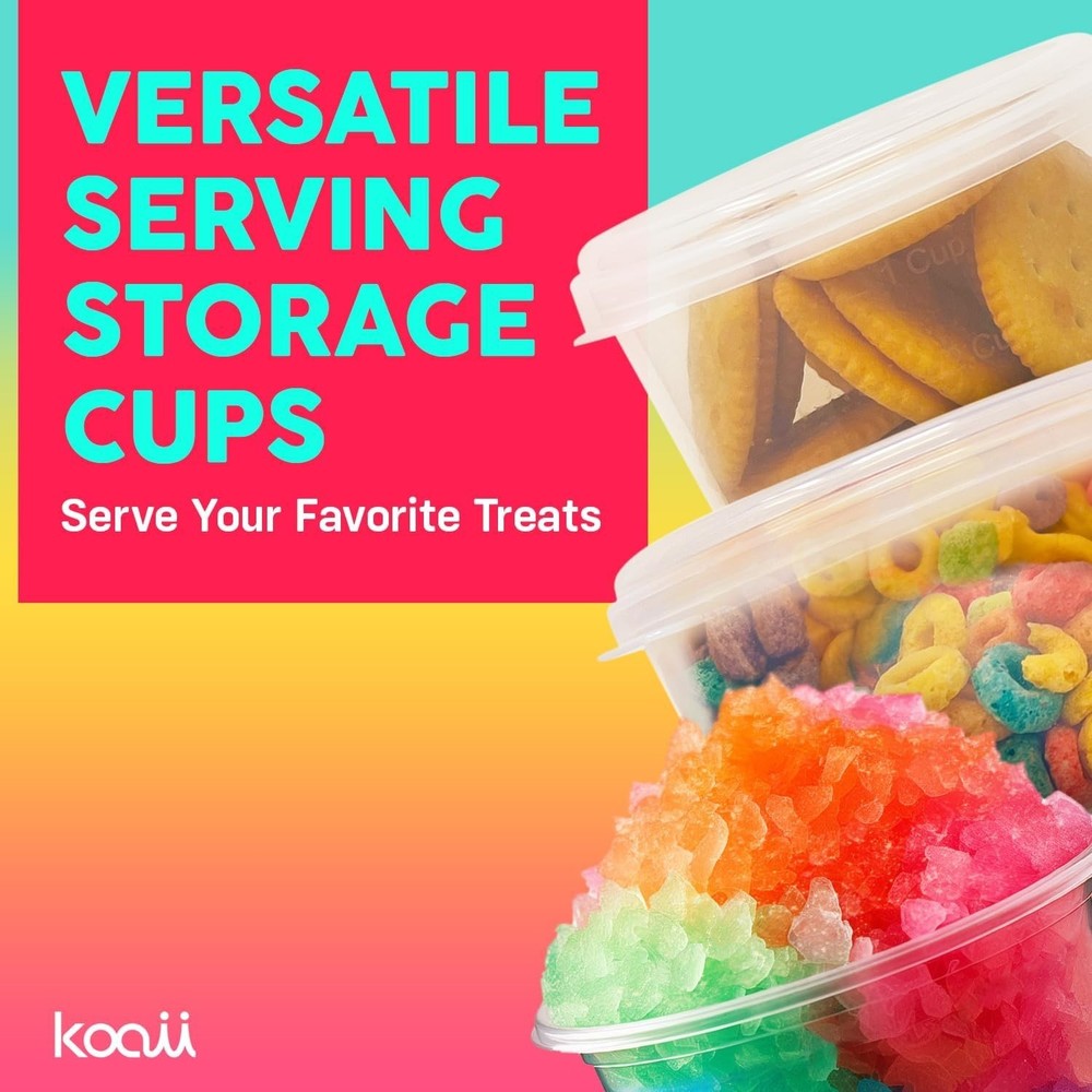 Space-Saving Shaved Ice Molds - 3 Pack with Lids & Pouring Spouts for Summer Fun