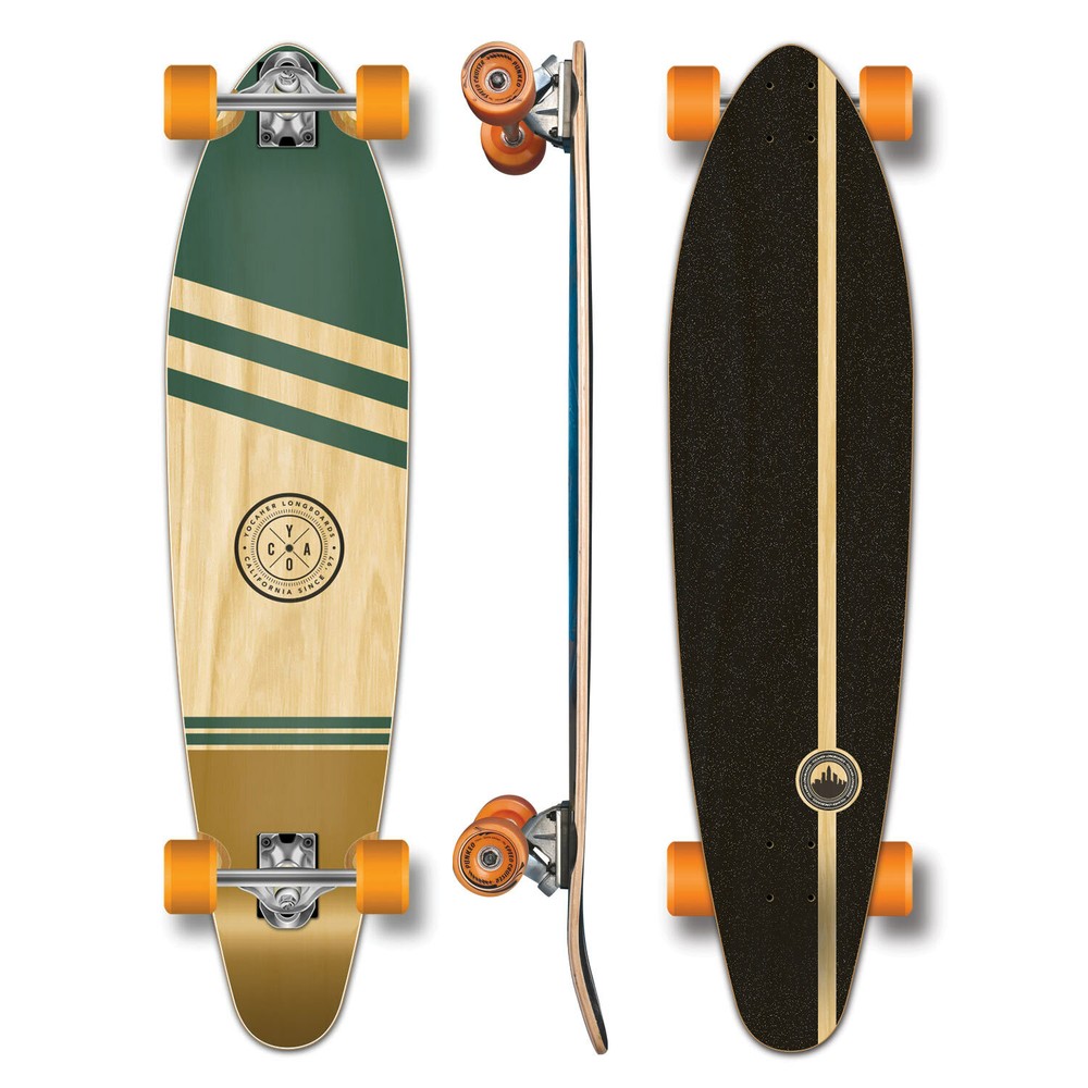 YOCAHER Kicktail Longboard Complete - Earth Series - Wind ( GCKT121)