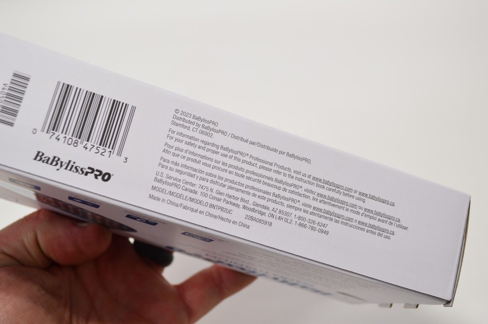 NEW Babyliss Pro Nano Titanium Compact Thermal Paddle Brush