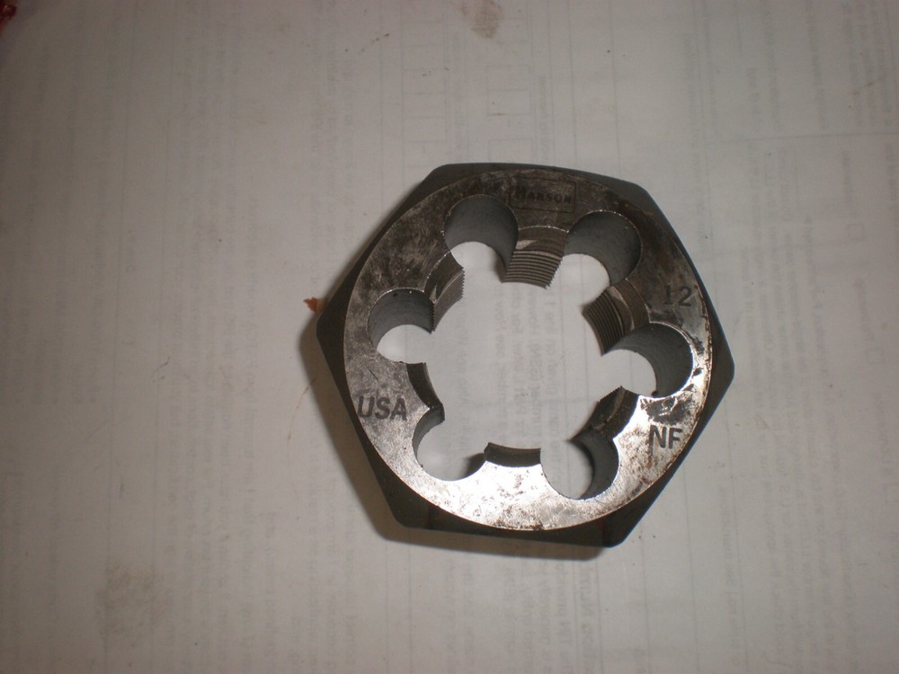 1-3/8 12 HANSON THREADING DIE MADE IN USA