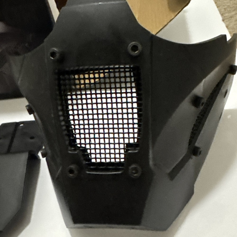 Iron Warrior Airsoft Mask Better Tactical Experience Open Box Black Mask
