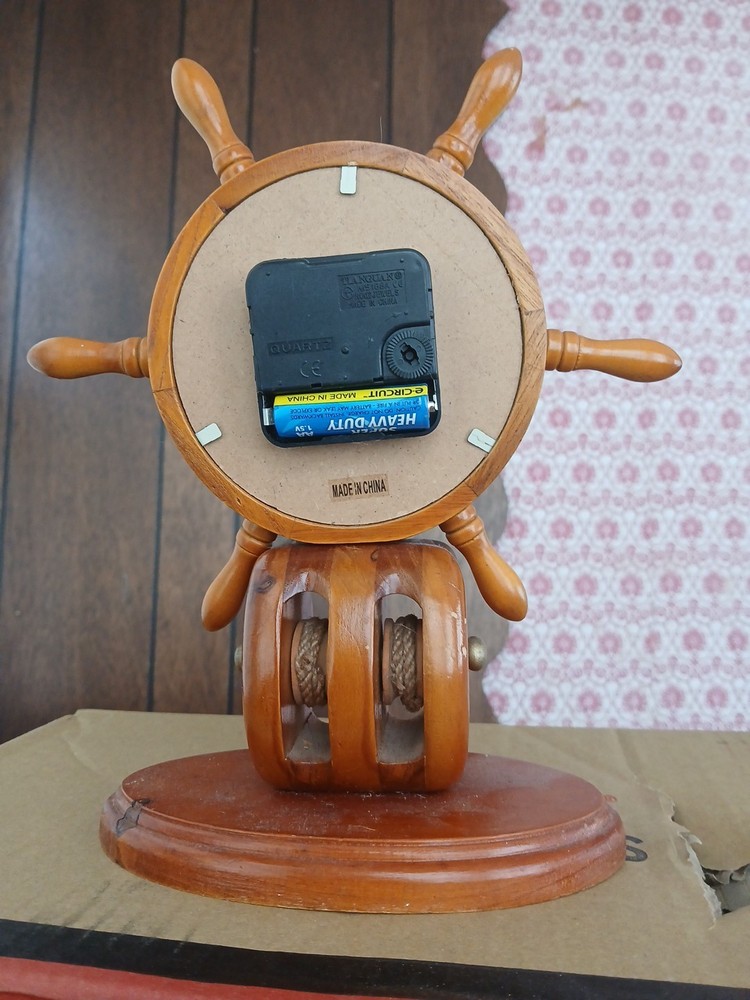 Ship Wheel Clock