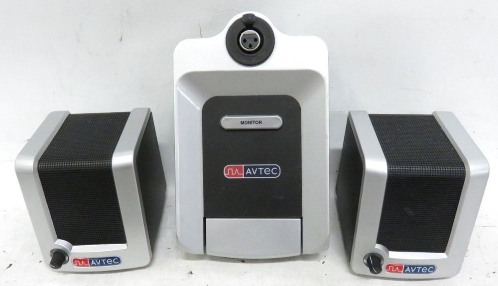 Motorola Solutions AVTec Dispatch Microphone Set * Working,, No Windscreen