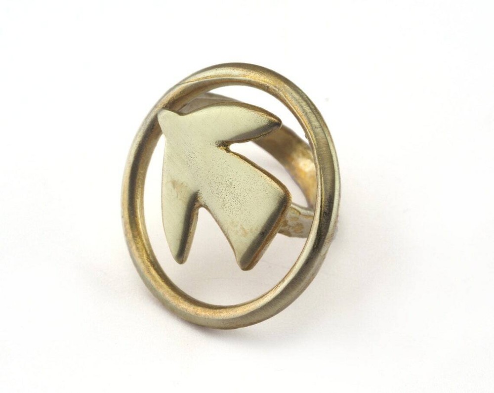 Ring Bird Adjustable Ring Raw brass (18mm 8US inner size) 4091