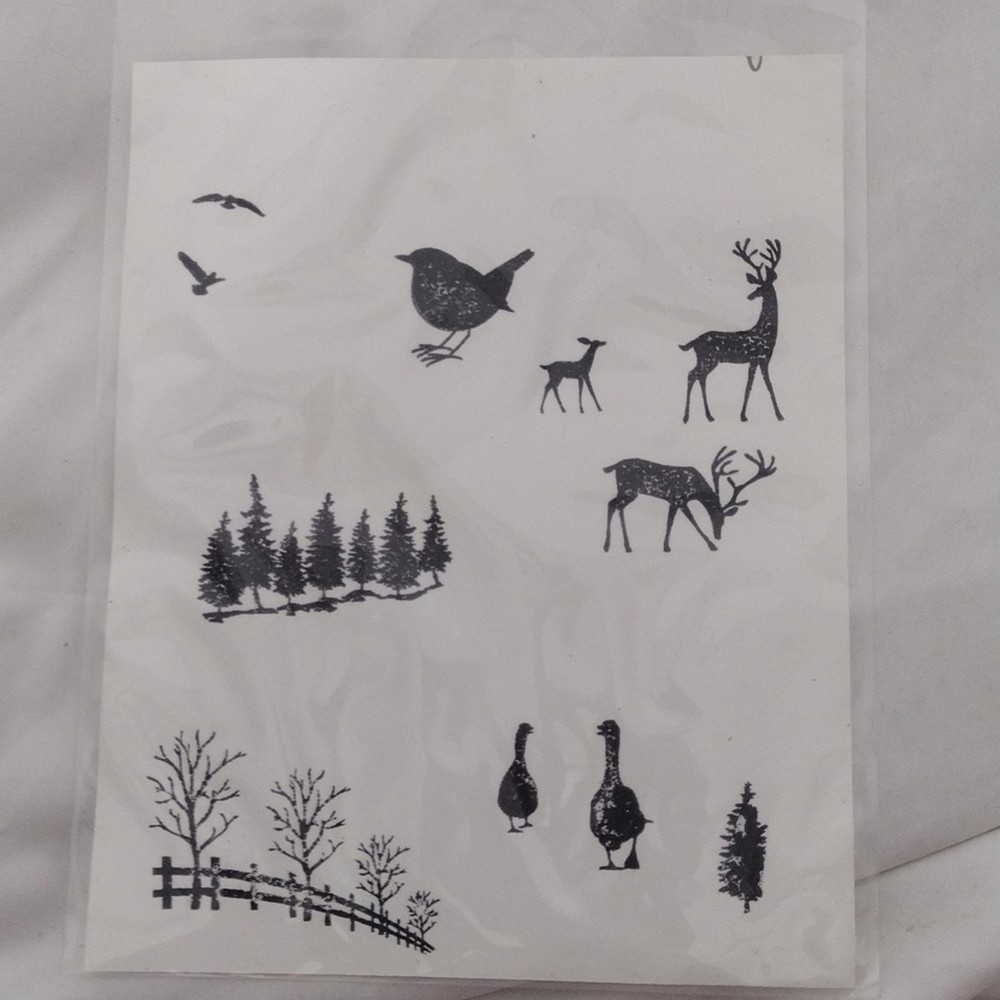Bundle Of 6 Animal And Misc Clear Stamp Sets