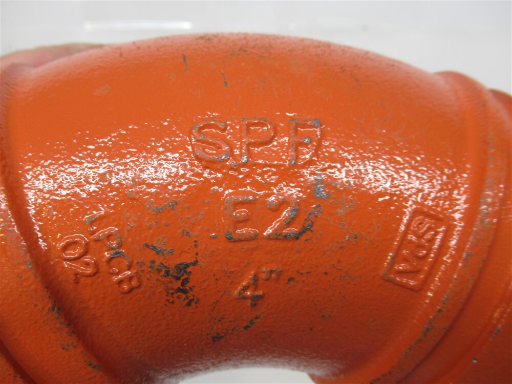 SPF E2, 4" Grooved Elbow Fitting 45°