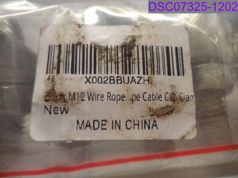 3 Pack Wire Rope Cable Clamp M12