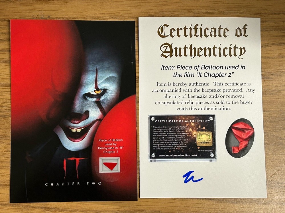 It Chapter Two Balloon Prop Authentic Piece Relic Display Horror Pennywise