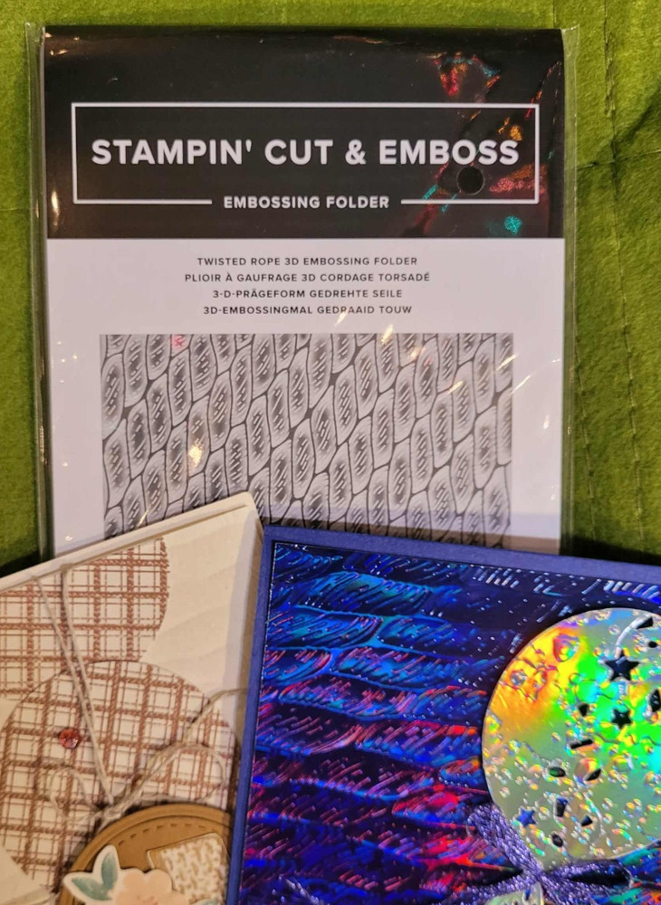 Stampin' Up! TWISTED ROPE 3D Embossing Folder