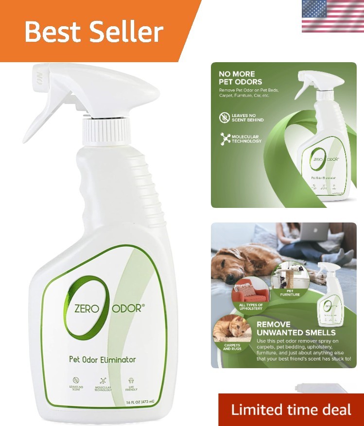 Molecular Technology Pet Odor Eliminator Spray - Ultra Effective & Gentle