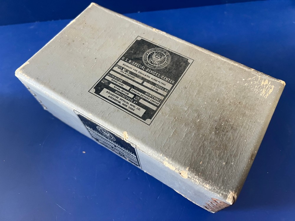 US NAVY Bu AERO BLIND FLYING GOGGLES- BOXED