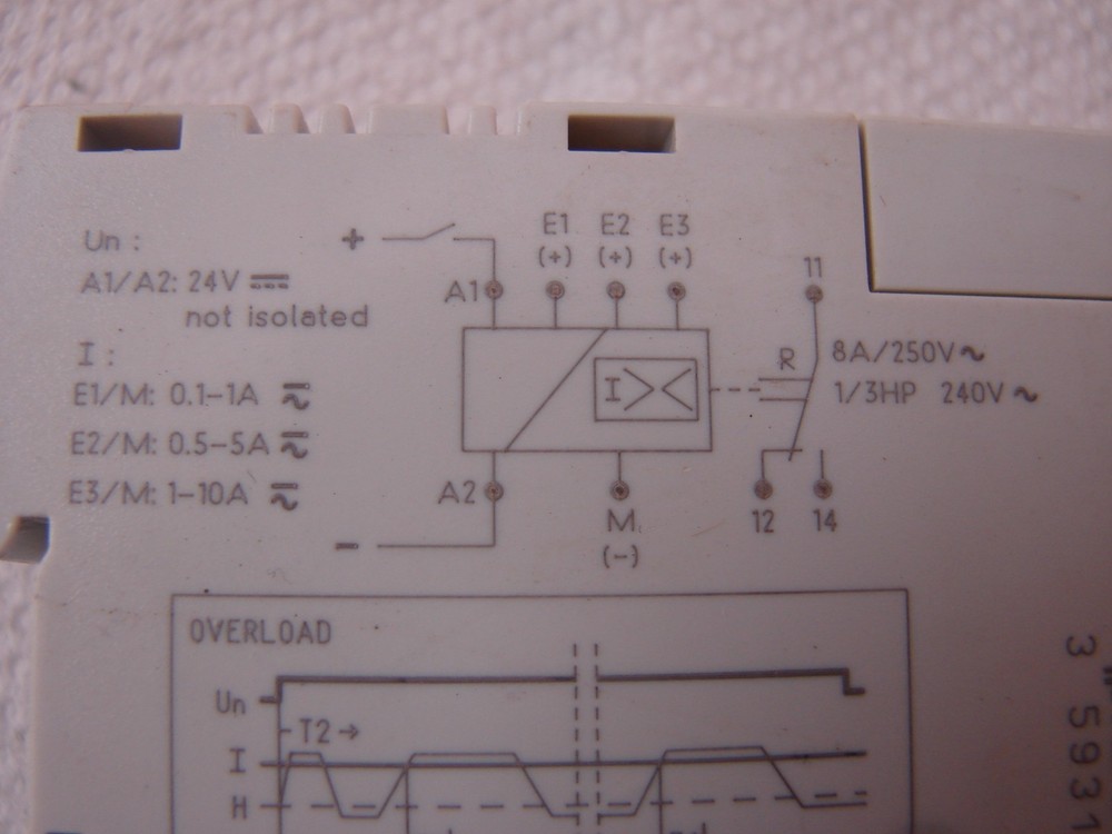 CROUZET 84871030 EIH CRNT CTRL RLY 0.1-10A 24VDC