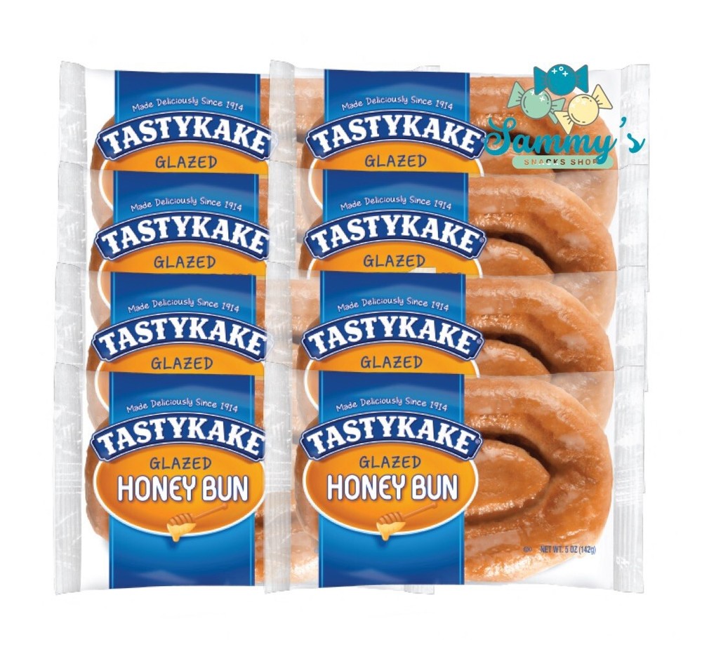 Tastykake Glazed Honey Buns 8 Buns