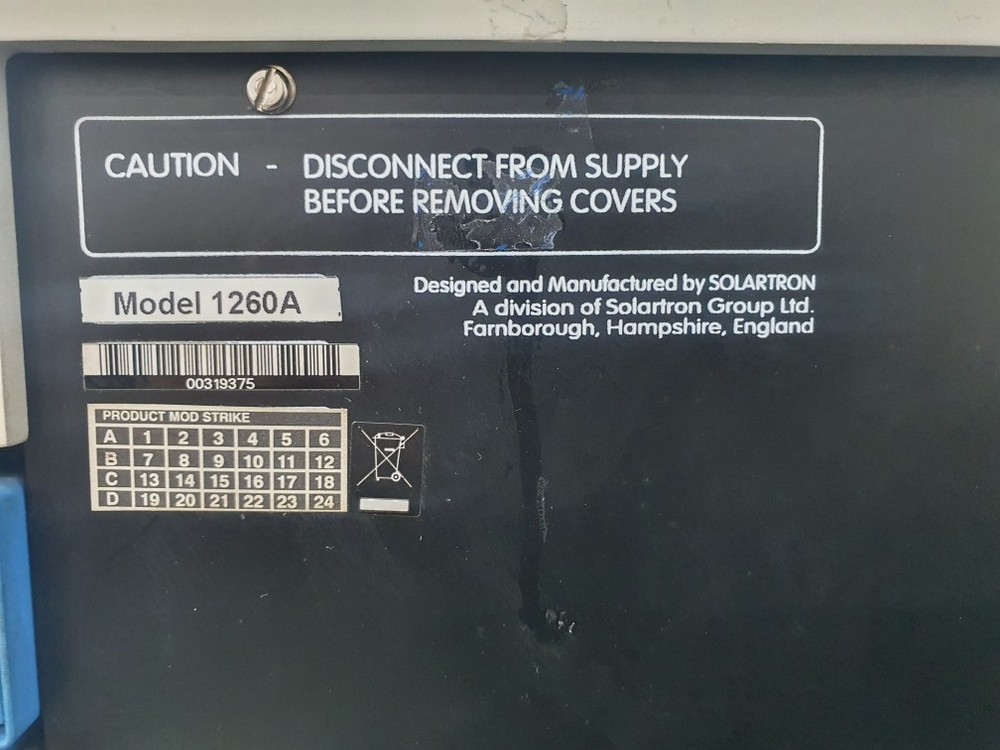 Solartron SI 1260A Impedance/Gain-Phase Analyzer