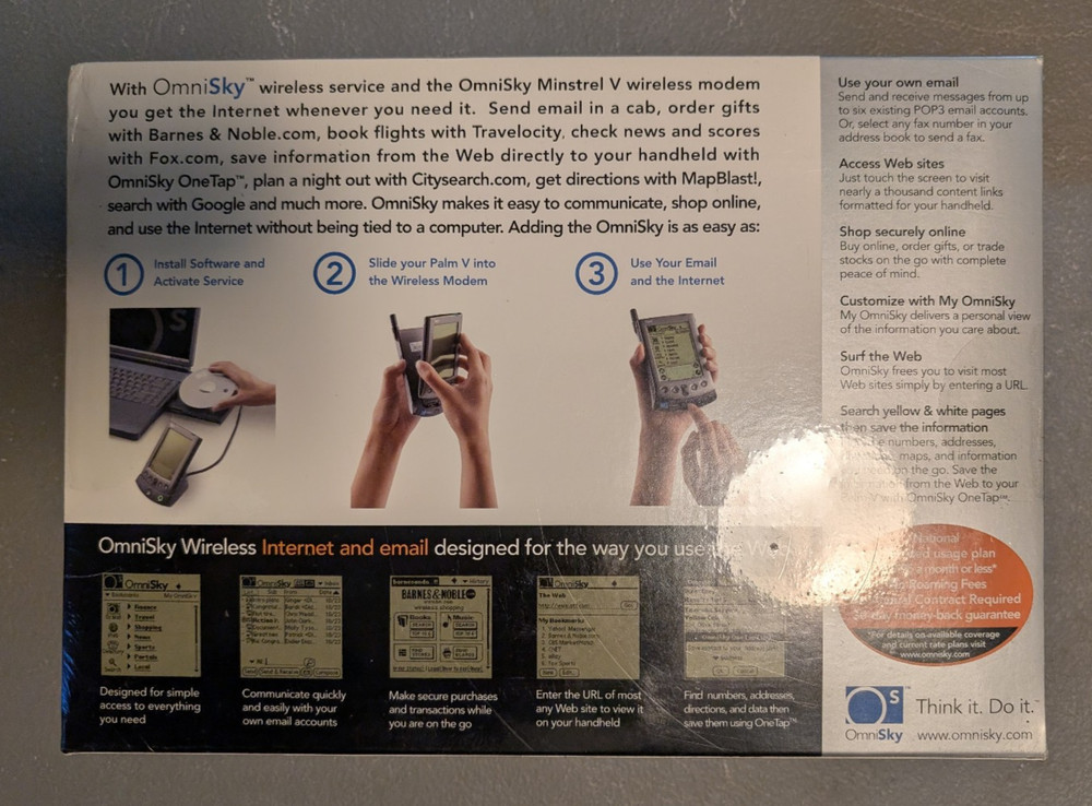OmniSky - Palm V wireless modem - new in box