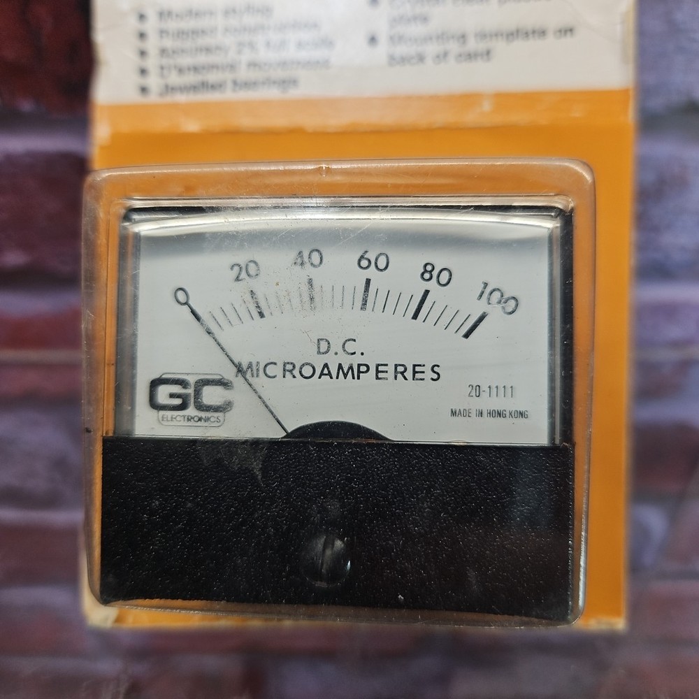 NEW GC 100 Microamoere D.C. Precision Panel Meter 20-1111