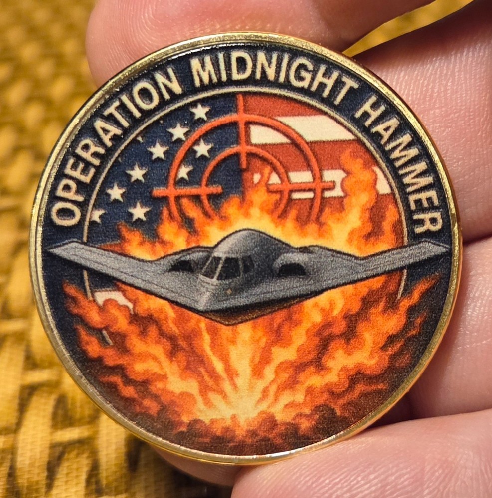 MILITARY CHALLENGE COIN-OPERATION MIDNIGHT HAMMER