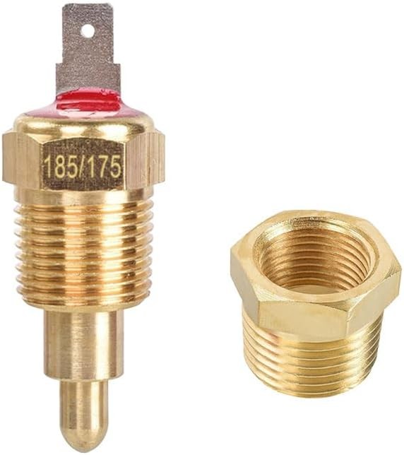 185-175°F Cooling Fan Thermostat Switch 3/8" Pipe Thread
