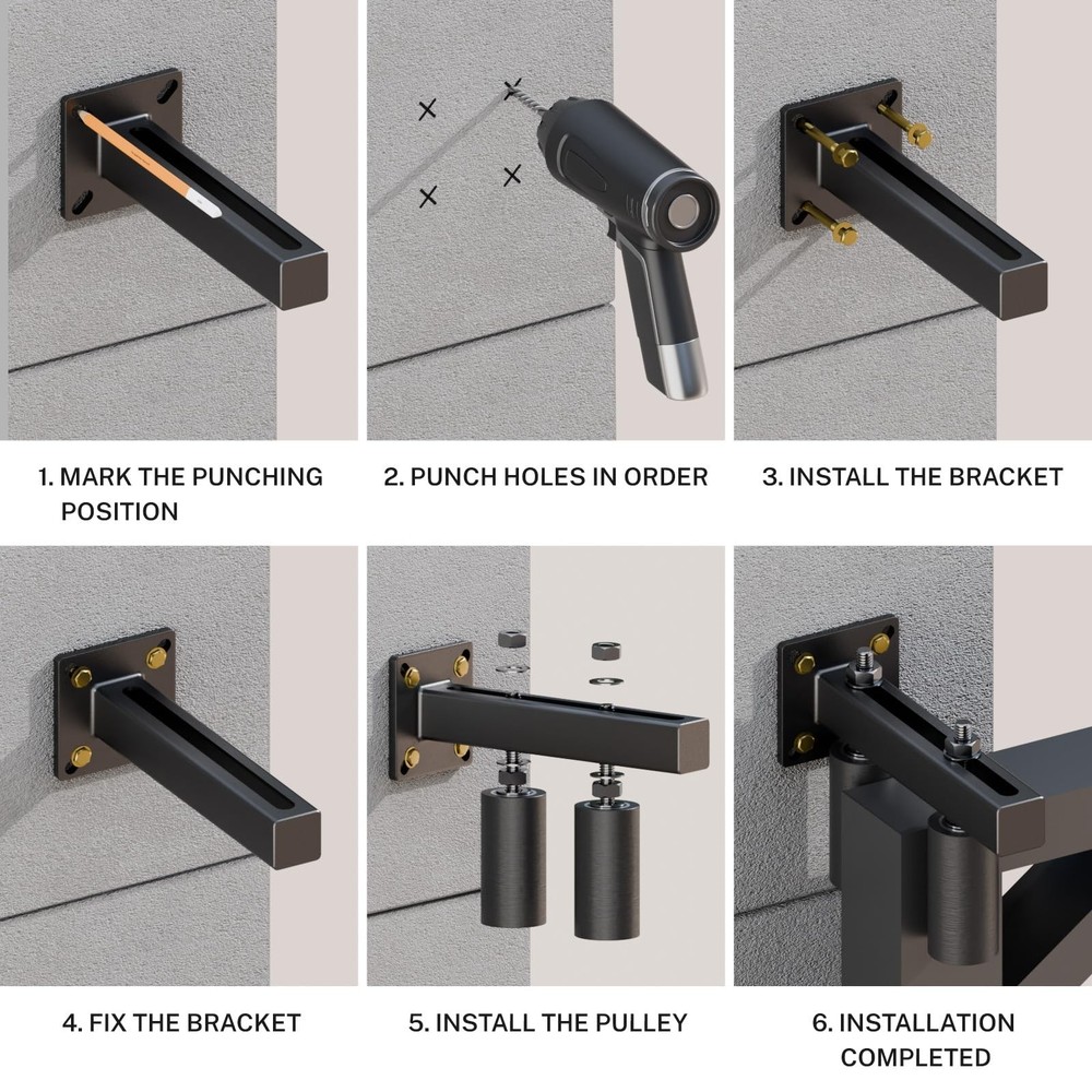 Adjustable 4" Slide Gate Guide Roller, Rust Proof Heavy Duty Steel Sliding Ga...