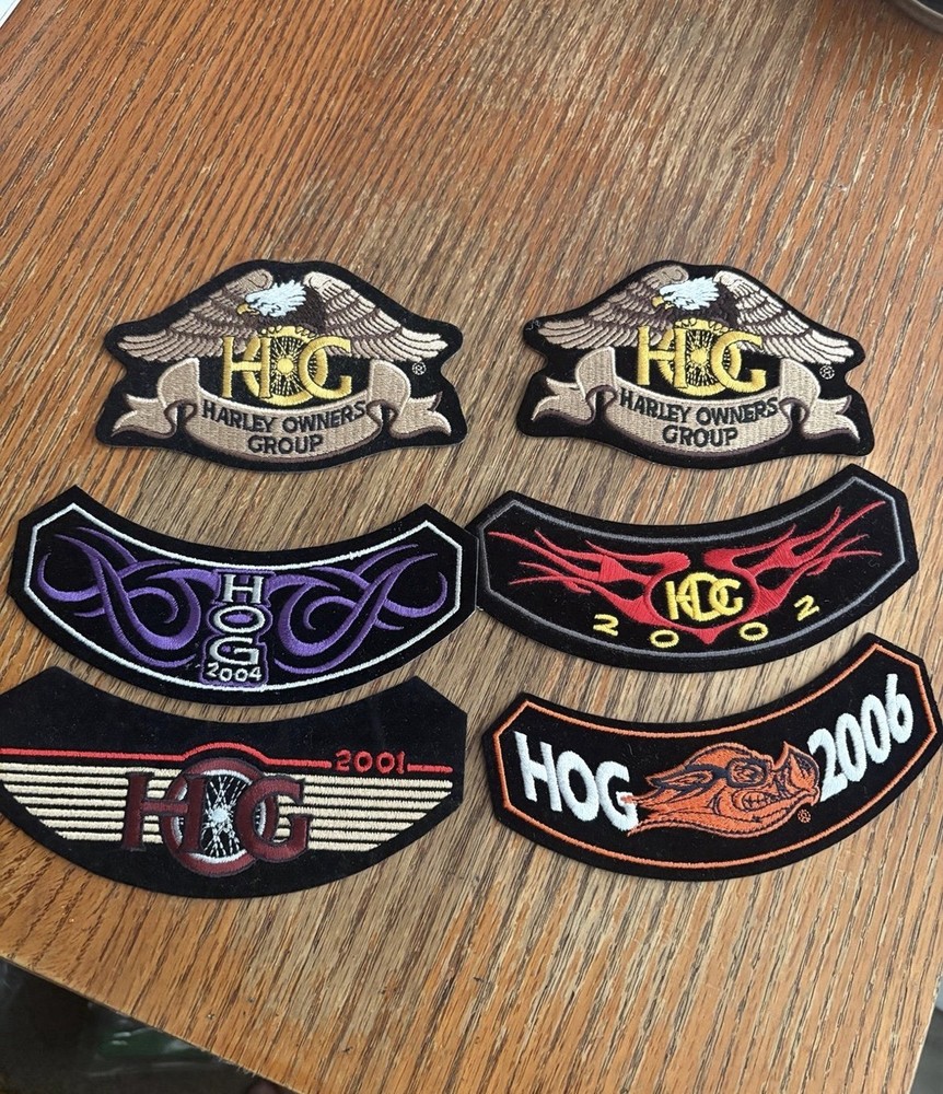 Harley Owners Group patches. Harley Davidson Indian MC