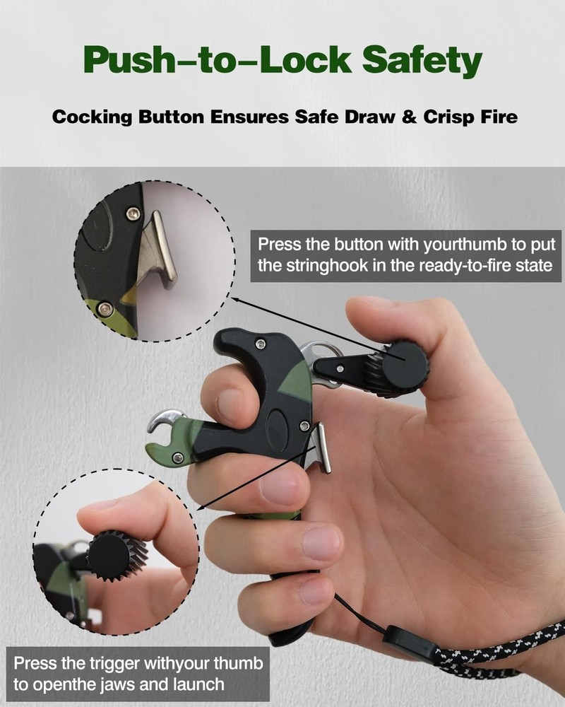 NOVASPARK Thumb Bow Release Aid for Compound Bow– 4 & 3 Finger Bow Release | ...