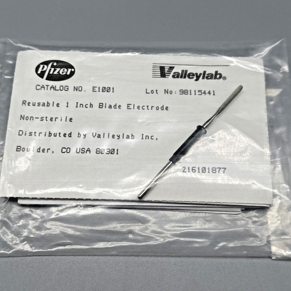 Valleylab E1001 Bovie Reusable Blade Electrode, 1"